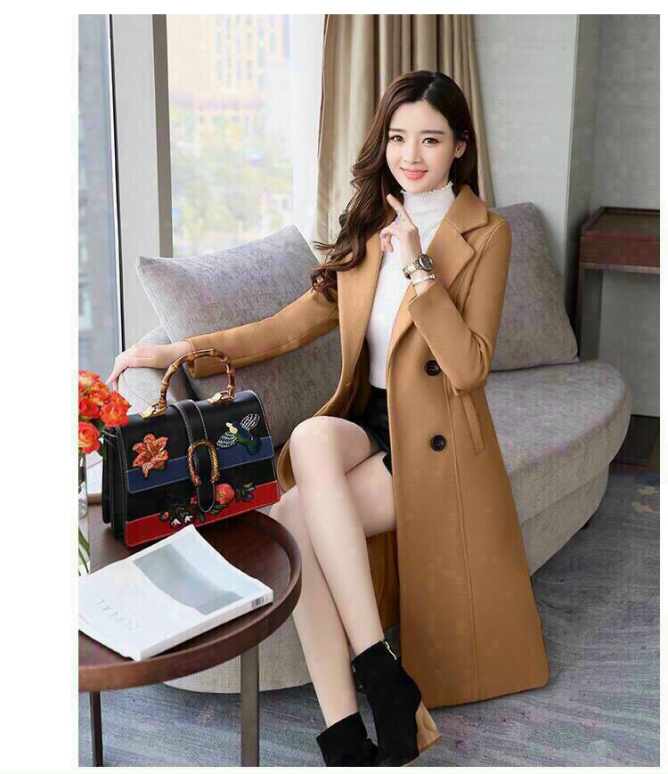 Áo Khác Dạ Cổ Vest Dáng Dài 4 Nút - AODA46
